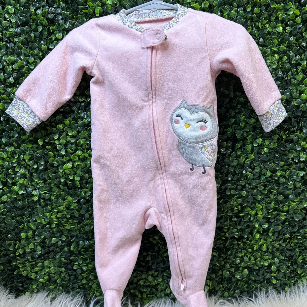 Carter's Pink Owl Footie‎ One Piece